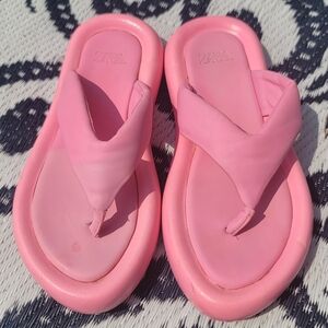 Zara Platform Bubble Gum Sandals